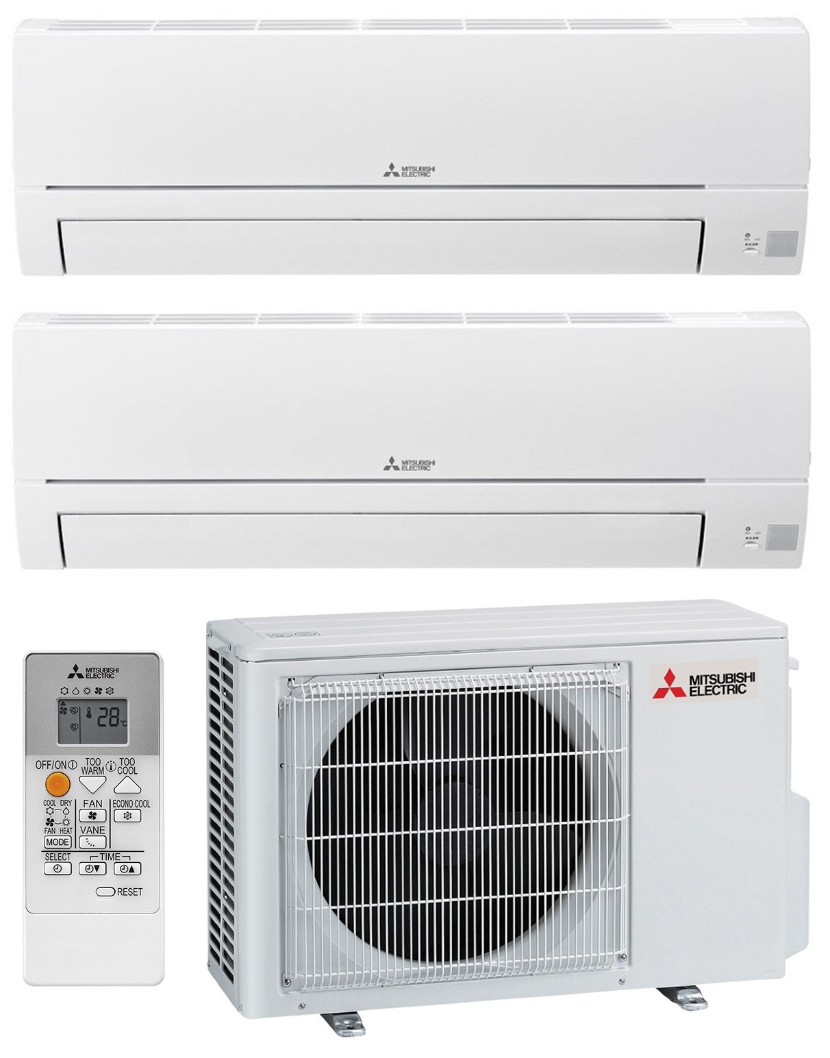 Комплект мультисплит системы Mitsubishi Electric Basic Wi-Fi Multi 40 (9+9)