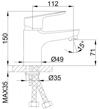 Frap F10703-B (1033790) Габаритні розміри