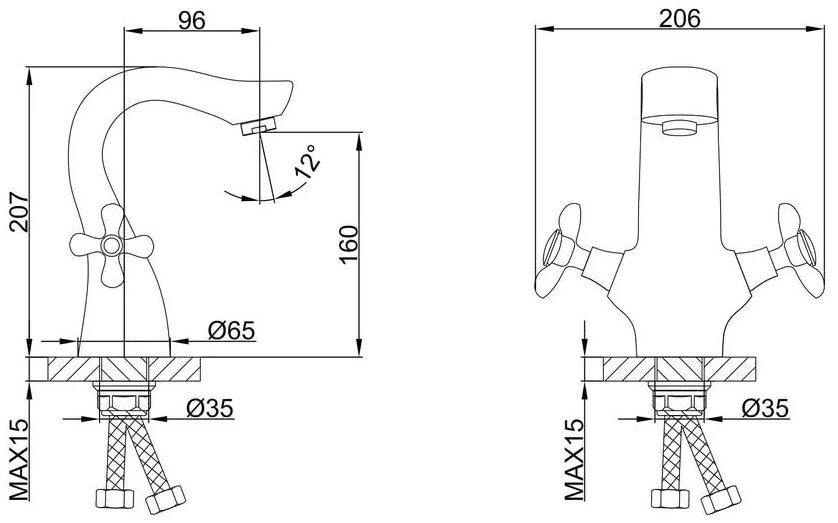 Frap F10731-B (1034173) Габаритні розміри