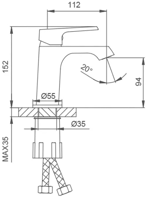 Frap F1071-6 (1045048) Габаритні розміри
