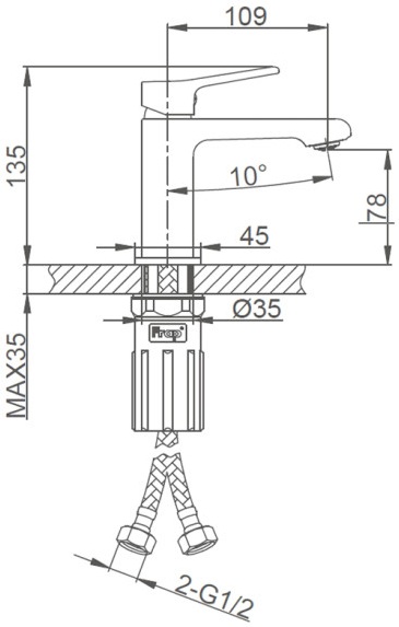 Frap F1084-9 (1047612) Габаритні розміри