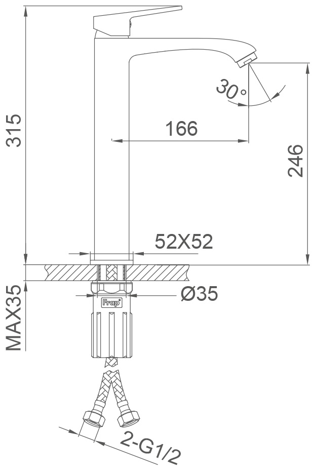 Frap F1076-29 (1055761) Габаритні розміри