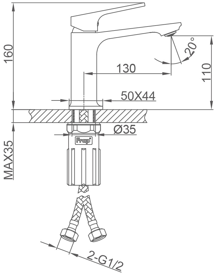 Frap F1086 (1055766) Габаритные размеры
