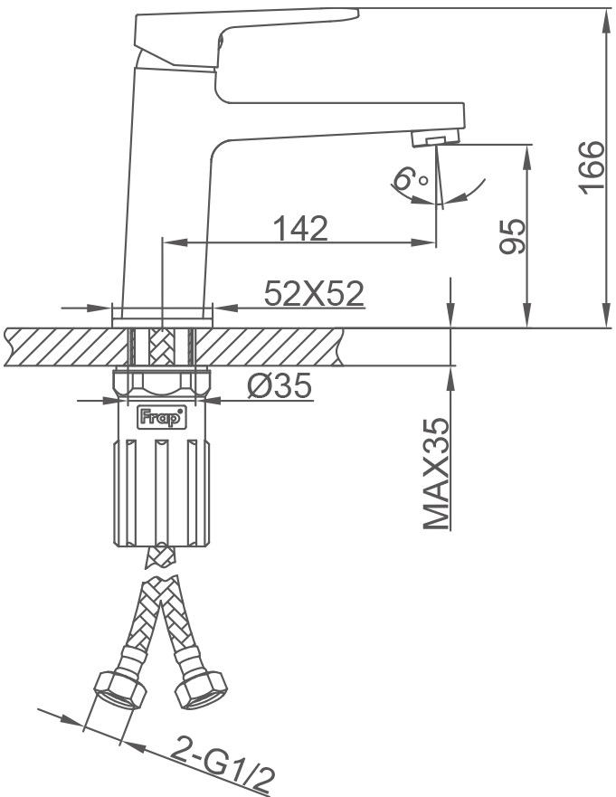 Frap F1090 (1055770) Габаритные размеры