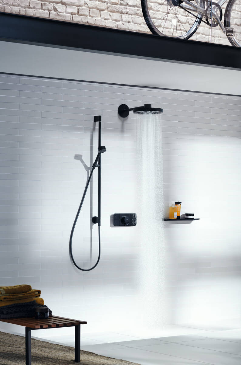в продажу Верхній душ Axor One 280 2jet Matt Black 48492670 - фото 3