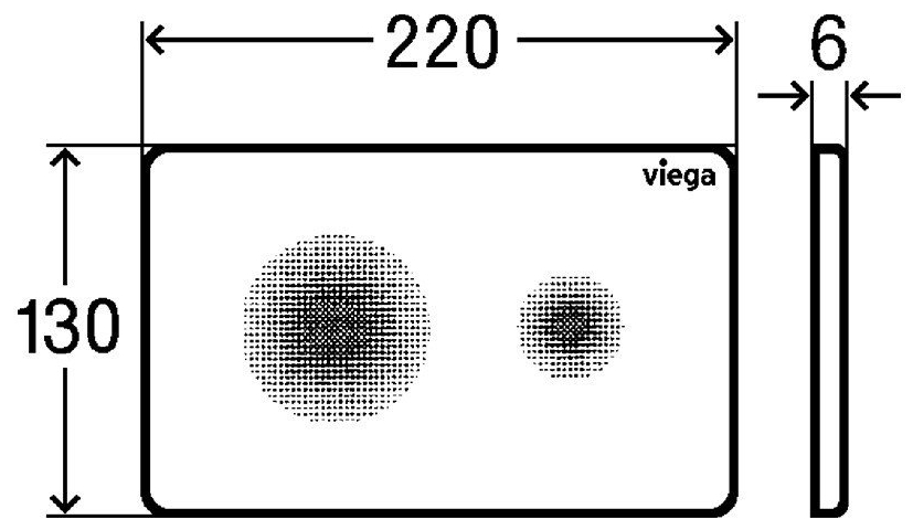 Viega Prevista 774356 Габаритні розміри