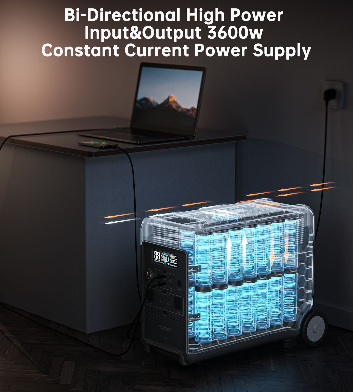 Портативная зарядная станция Choetech 3600W parallel LiFePO4 (BS066-Main) характеристики - фотография 7