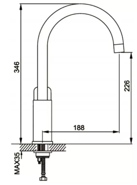 Gappo G4048 (1034032) Габаритные размеры