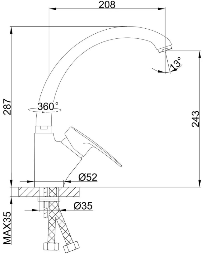 Frap F4166-7 (1034129) Габаритні розміри