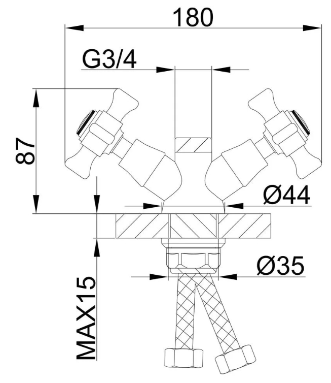 Frap F4424 (1034162) Габаритні розміри