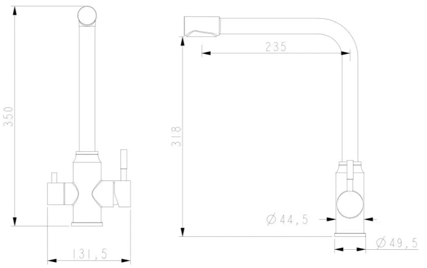 Wezer EKO4C-01 (1034643) Габаритні розміри
