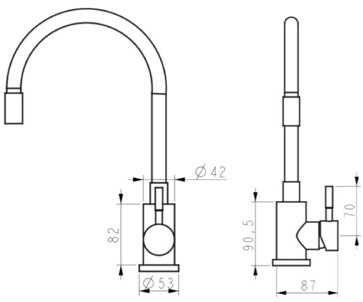 Wezer EKO4X-01B (1034709) Габаритні розміри