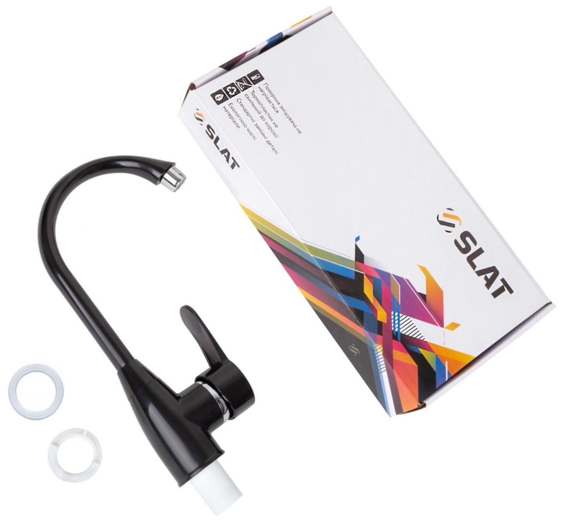 в продаже Смеситель для умывальника Slat RST4-03-black/SLT-C011B - фото 3
