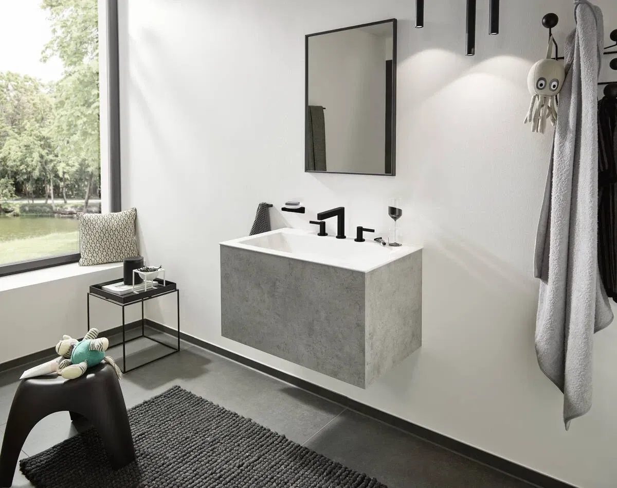 Смеситель для умывальника Hansgrohe Finoris 110 Matt Black 76033670 цена 25478 грн - фотография 2