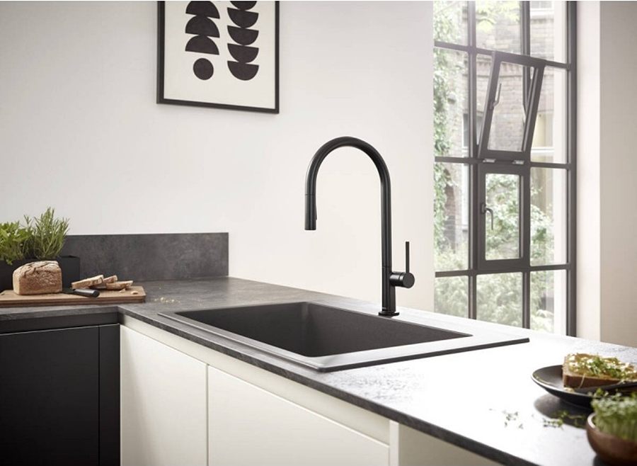 Смеситель для кухни Hansgrohe Talis M54 Black Matt 72801670 цена 32540 грн - фотография 2