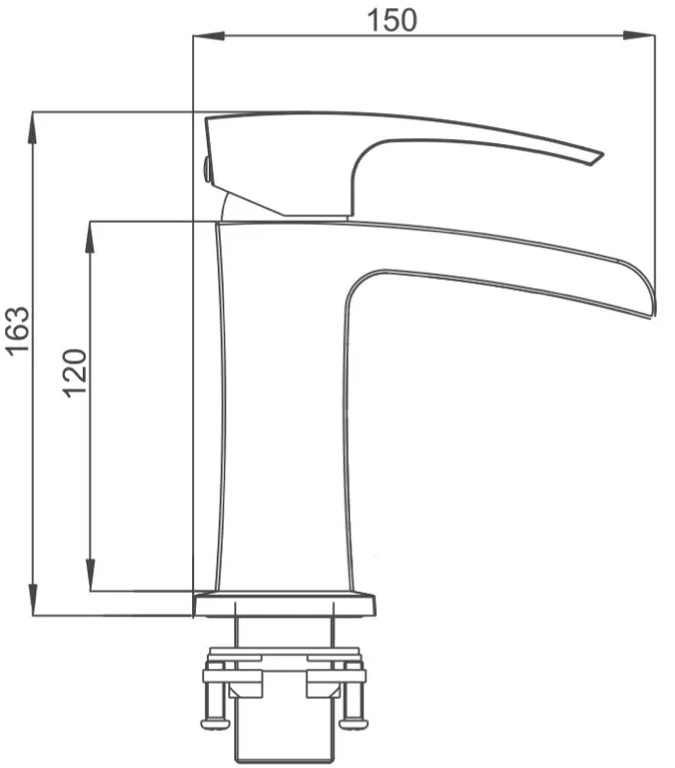 Gappo G1007-20 (1033994) Габаритные размеры