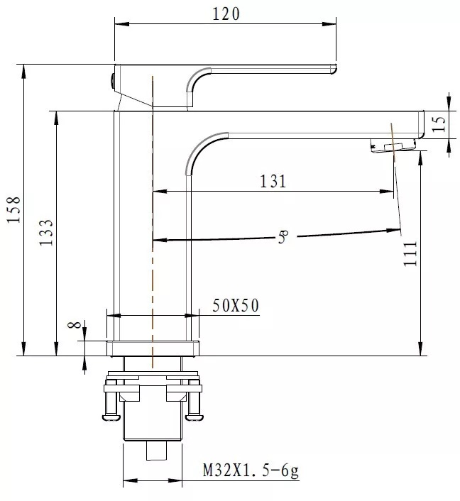 Gappo G1017-8 (1033998) Габаритные размеры