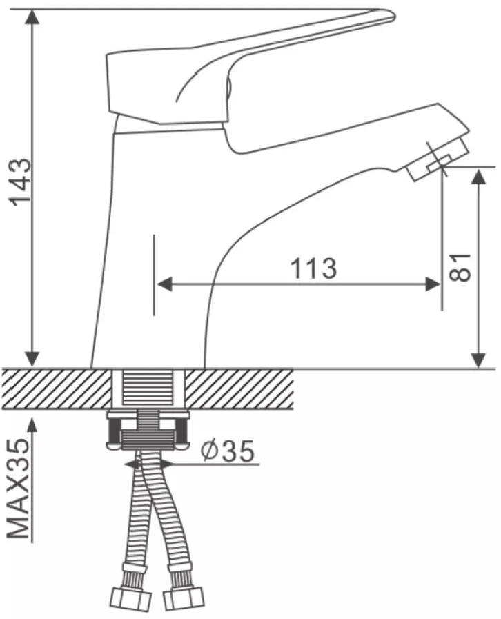 Gappo G1036 (1034004) Габаритные размеры