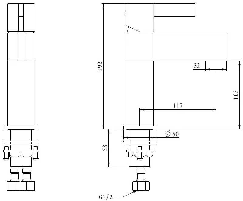 Gappo G1081 (1034040) Габаритні розміри