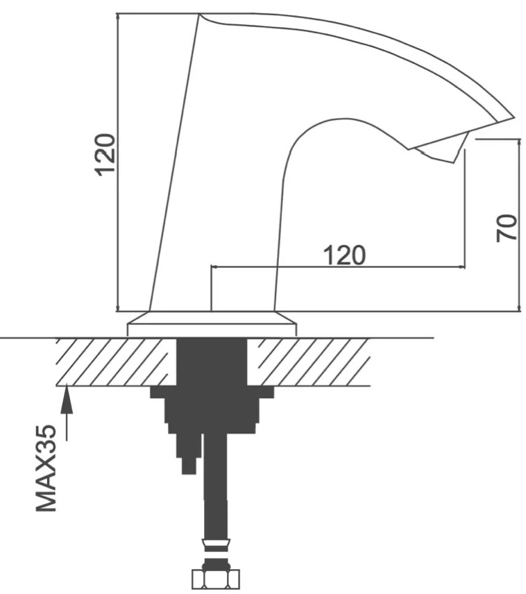Gappo G518 (1034053) Габаритные размеры