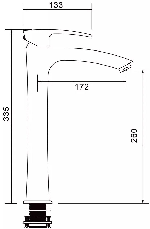 Gappo G1007-16 (1042406) Габаритные размеры
