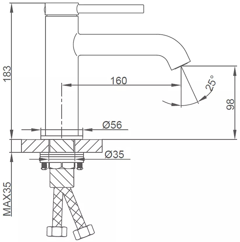 Gappo G1006-6 (1046755) Габаритные размеры