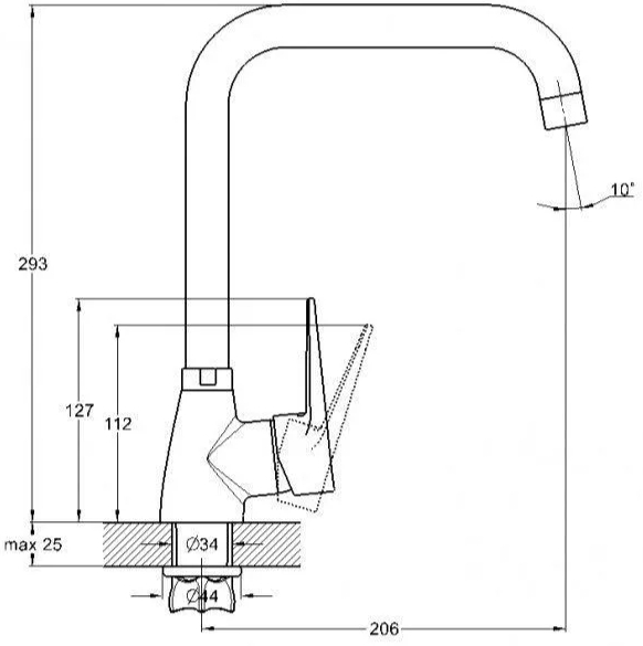 Wezer SOP4-045 (1036585) Габаритные размеры