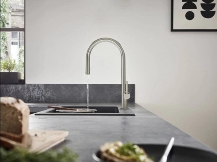 Смеситель для кухни Hansgrohe Talis M54 Stainless Steel 72800800 цена 27889 грн - фотография 2