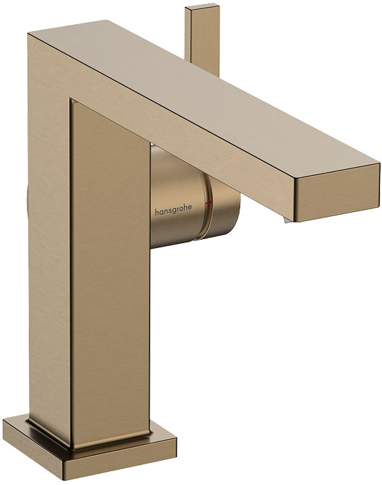 Смеситель для умывальника Hansgrohe Tecturis E CoolStart Brushed Bronze 73024140