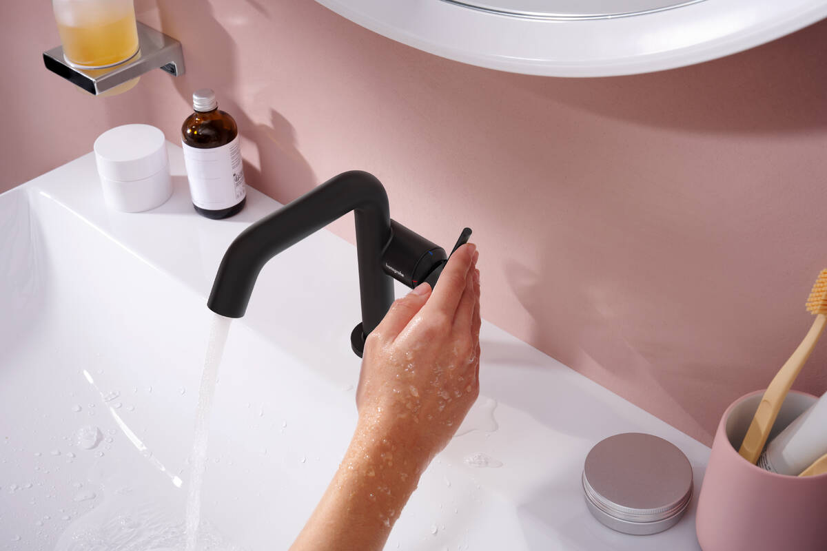 Смеситель для умывальника Hansgrohe Tecturis S Fine CoolStart Matt Black 73323670 цена 15711 грн - фотография 2