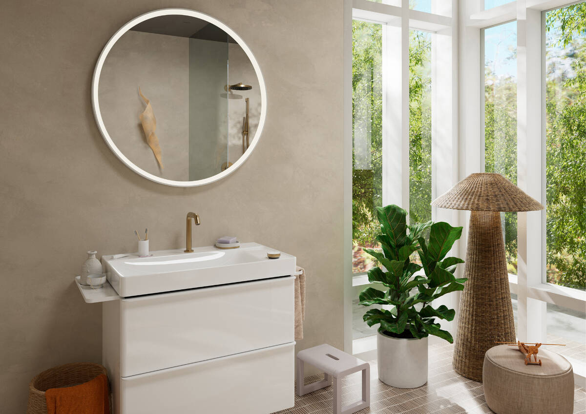 Смеситель для умывальника Hansgrohe Tecturis S 150 CoolStart Brushed Bronze 73353140 цена 51932 грн - фотография 2