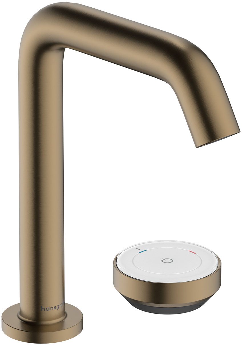 Смеситель для умывальника Hansgrohe Tecturis S 150 CoolStart Brushed Bronze 73353140
