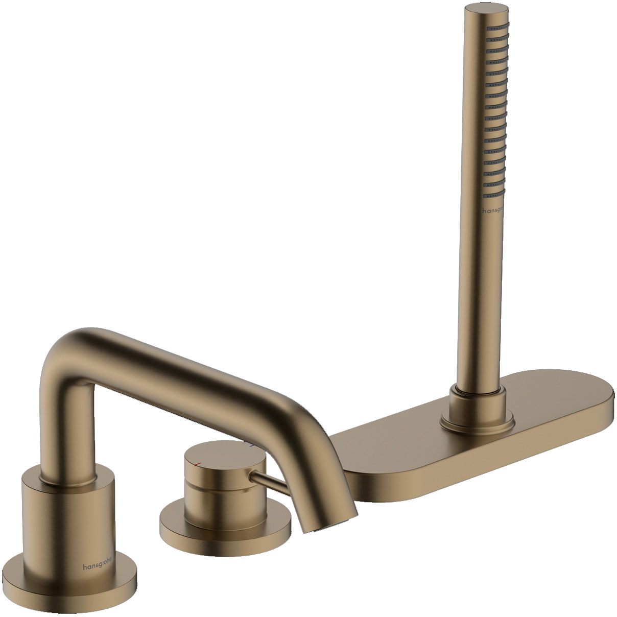 Смеситель для ванны Hansgrohe Tecturis S Brushed Bronze 73447140