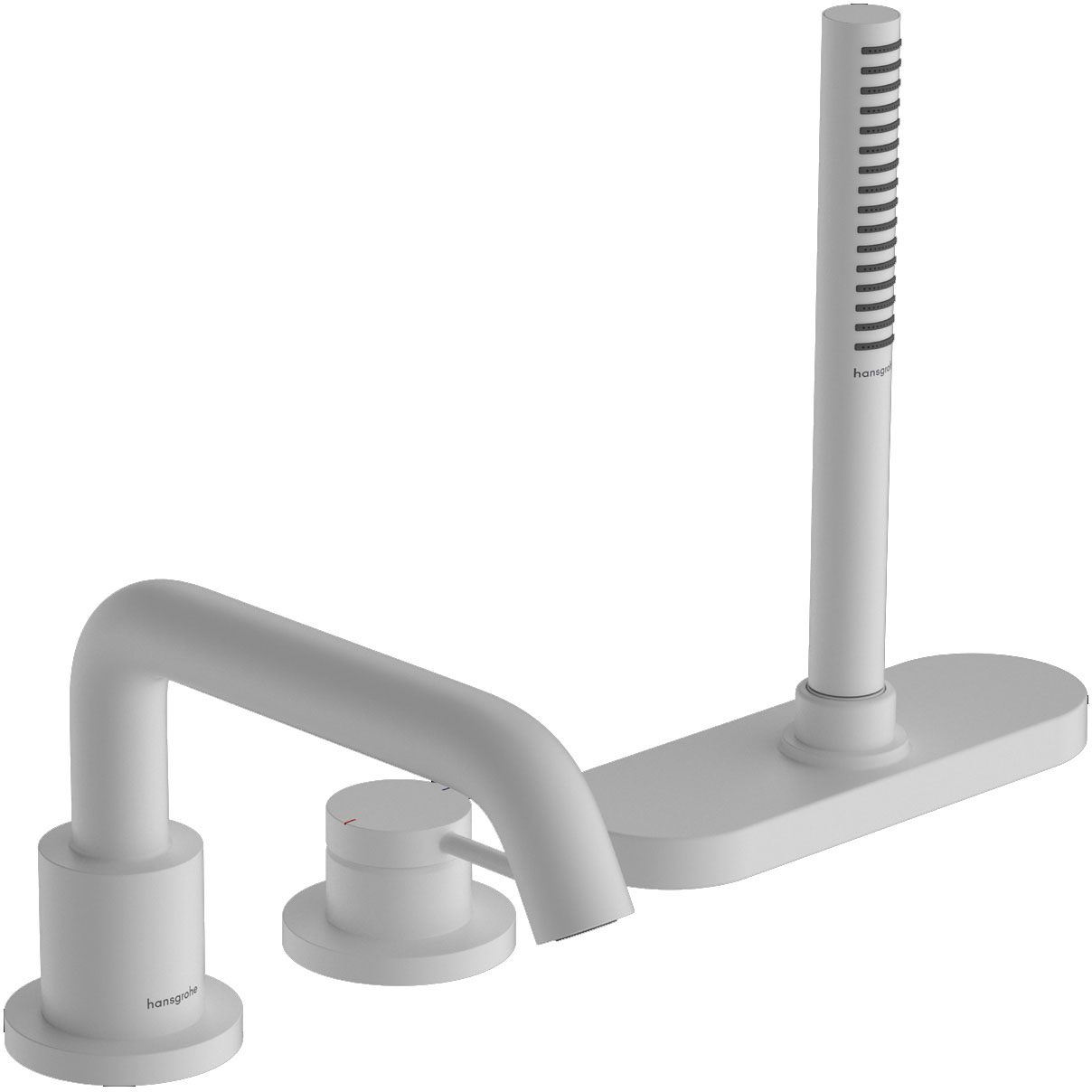 Смеситель для ванны Hansgrohe Tecturis S Matt White 73447700