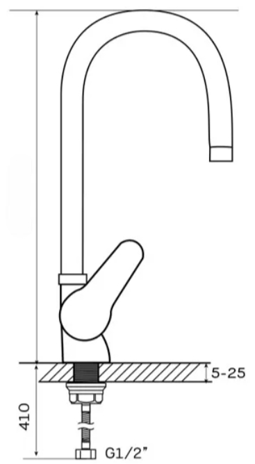 Wezer SOP4-R045-Yellow (1036600) Габаритні розміри