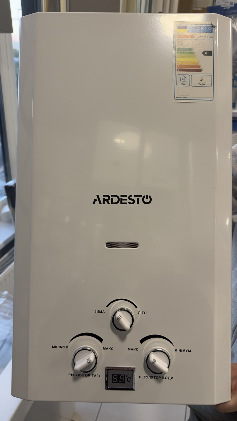 Газова колонка Ardesto X1 (TFGBH-10B-X1-WHITE) уцінка ціна 3786 грн - фотографія 2