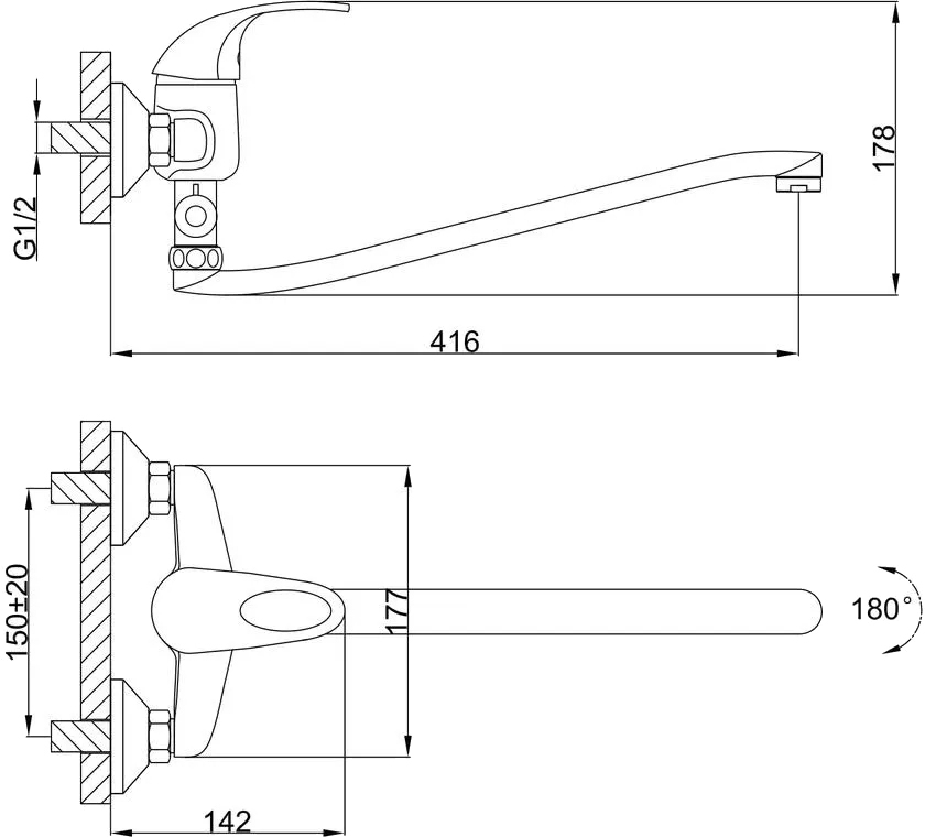 Frap F2103 (1033634) Габаритные размеры