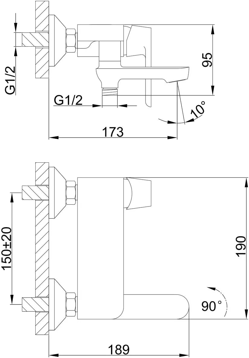 Frap F3234 (1033655) Габаритные размеры