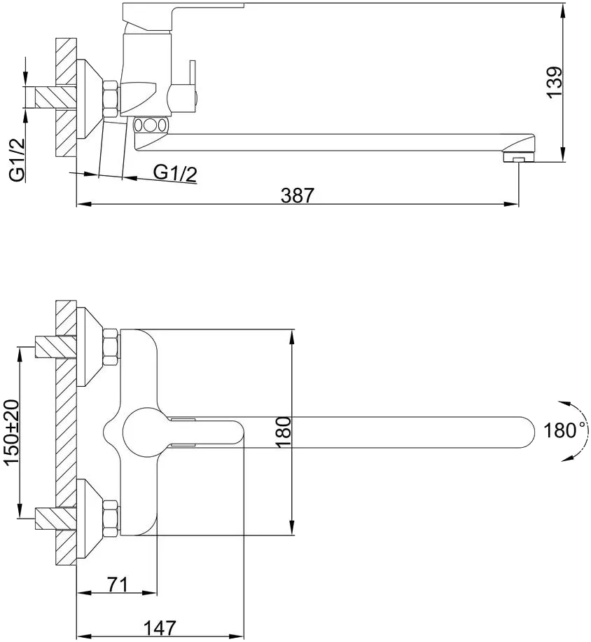 Frap F2241 (1033658) Габаритные размеры