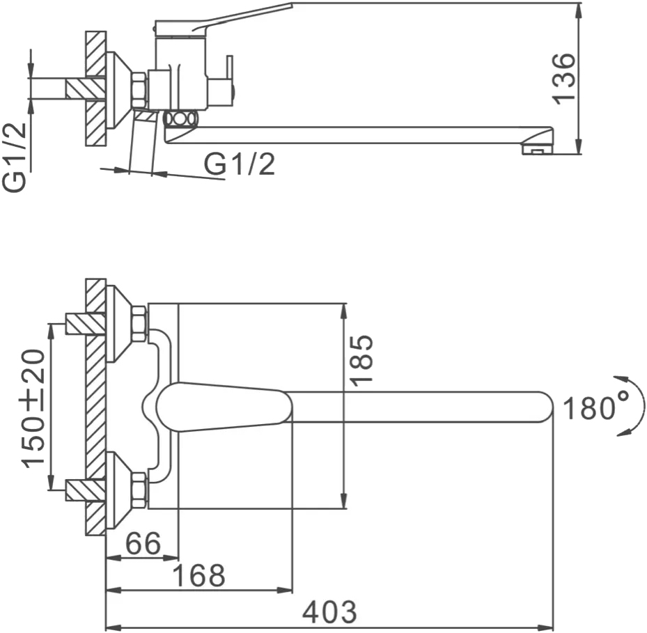Frap F2245 (1033882) Габаритные размеры