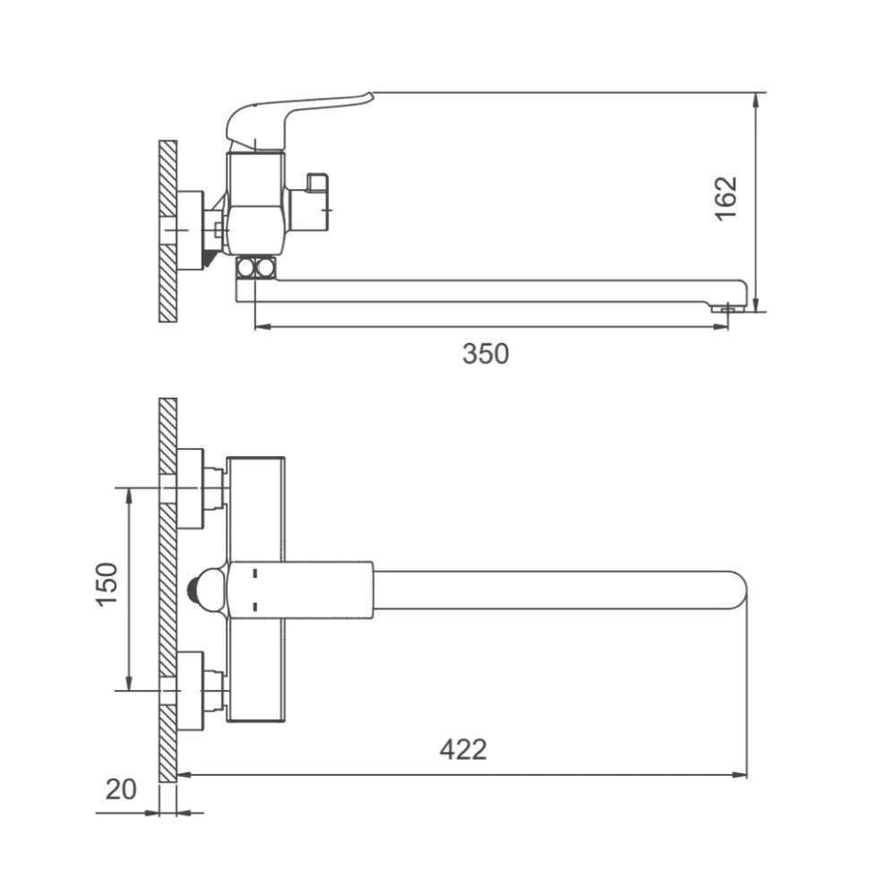 Gappo G2250 (1033925) Габаритные размеры