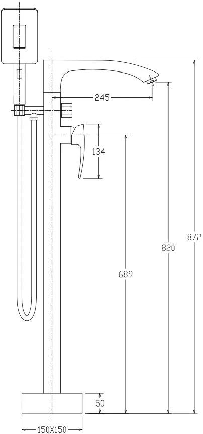 Gappo G3007-8 (1033991) Габаритные размеры