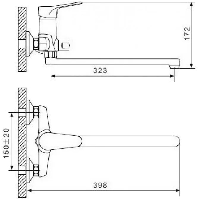 Gappo G2236 (1034005) Габаритные размеры