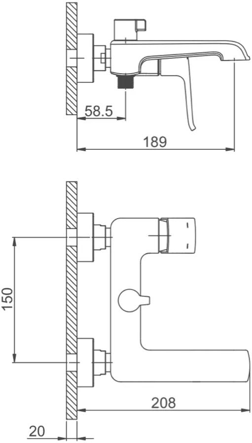 Gappo G3250 (1034035) Габаритные размеры