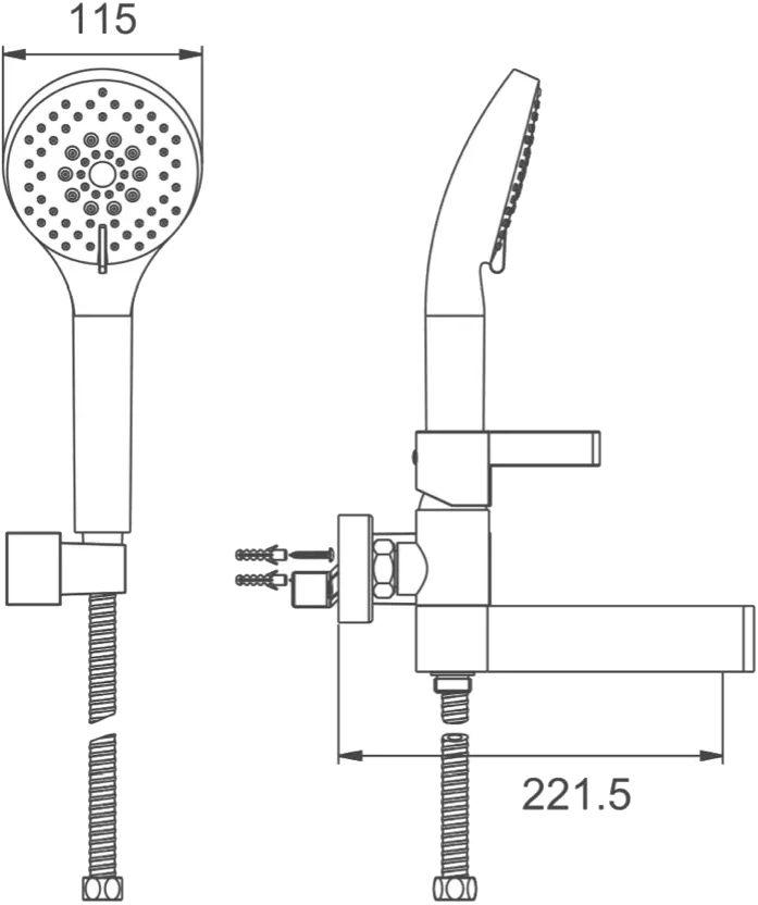 Gappo G3281 (1034041) Габаритные размеры