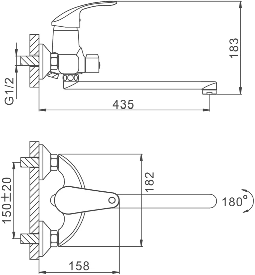 Frap F2221 (1034081) Габаритные размеры