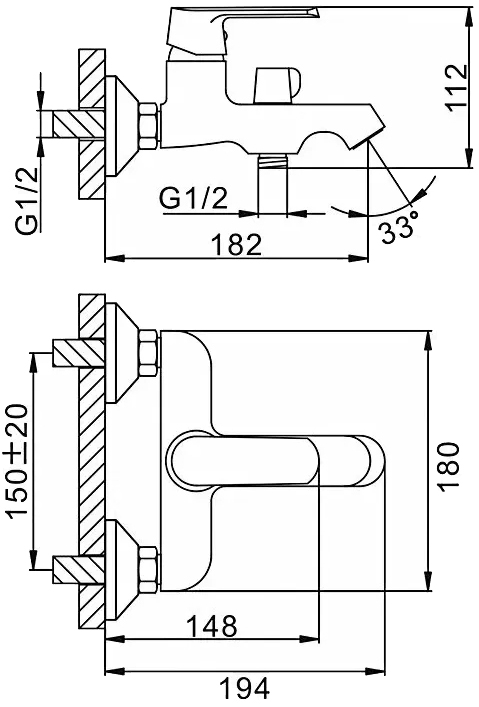 Frap F2231 (1034088) Габаритные размеры