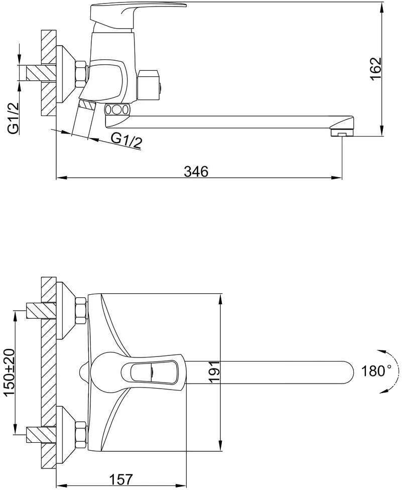 Frap F2266 (1034166) Габаритные размеры
