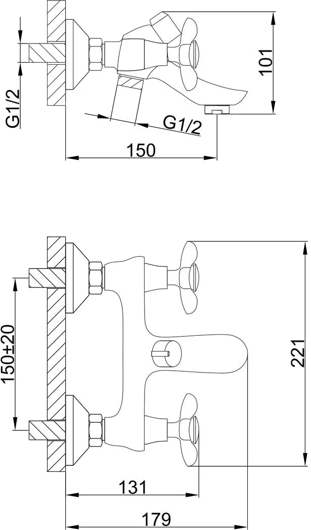 Frap F32731-B (1034177) Габаритні розміри