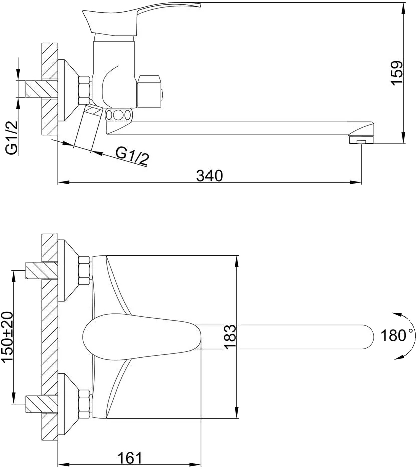 Frap F22001 (1034186) Габаритные размеры